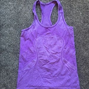 Lululemon purple workout tank top